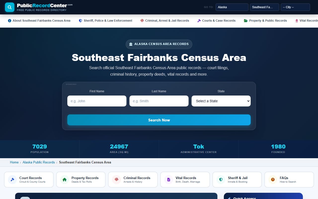 Southeast Fairbanks Census Area marriage license records